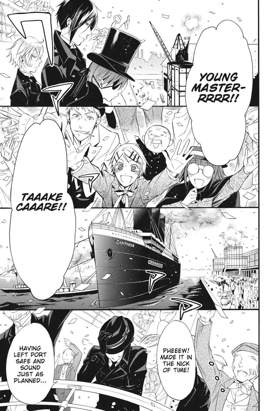 Kuroshitsuji Chapter 51 page 25 - Chapter 51: At night: The Butler, Setting Sail