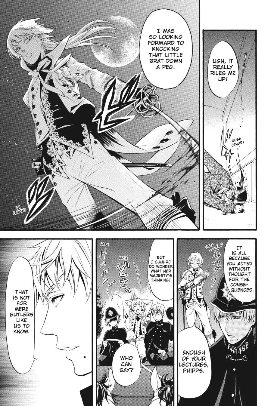 Kuroshitsuji Chapter 51 page 3 - Chapter 51: At night: The Butler, Setting Sail