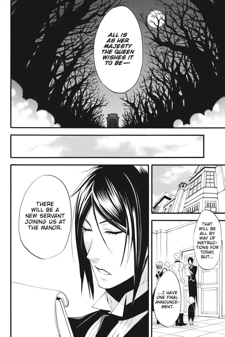Kuroshitsuji Chapter 51 page 4 - Chapter 51: At night: The Butler, Setting Sail