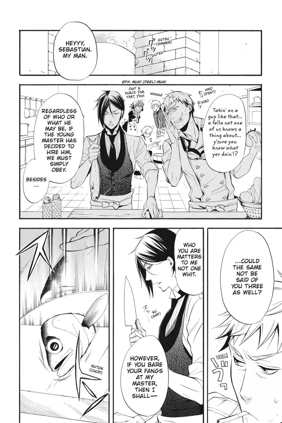 Kuroshitsuji Chapter 51 page 8 - Chapter 51: At night: The Butler, Setting Sail