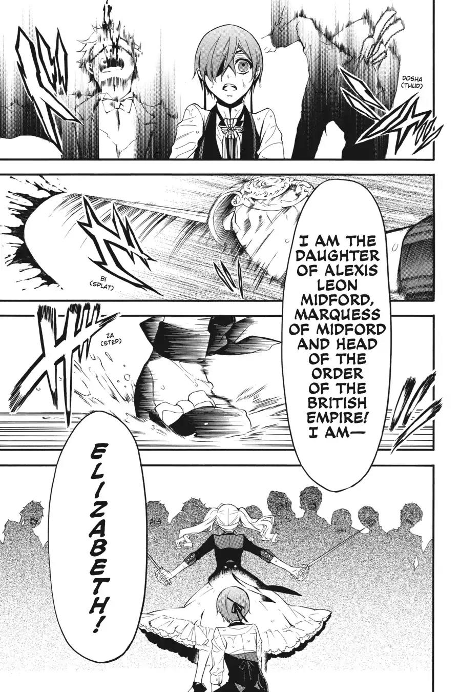 Kuroshitsuji Chapter 57 page 33 - Chapter 57: At midnight: The Butler, Struggling
