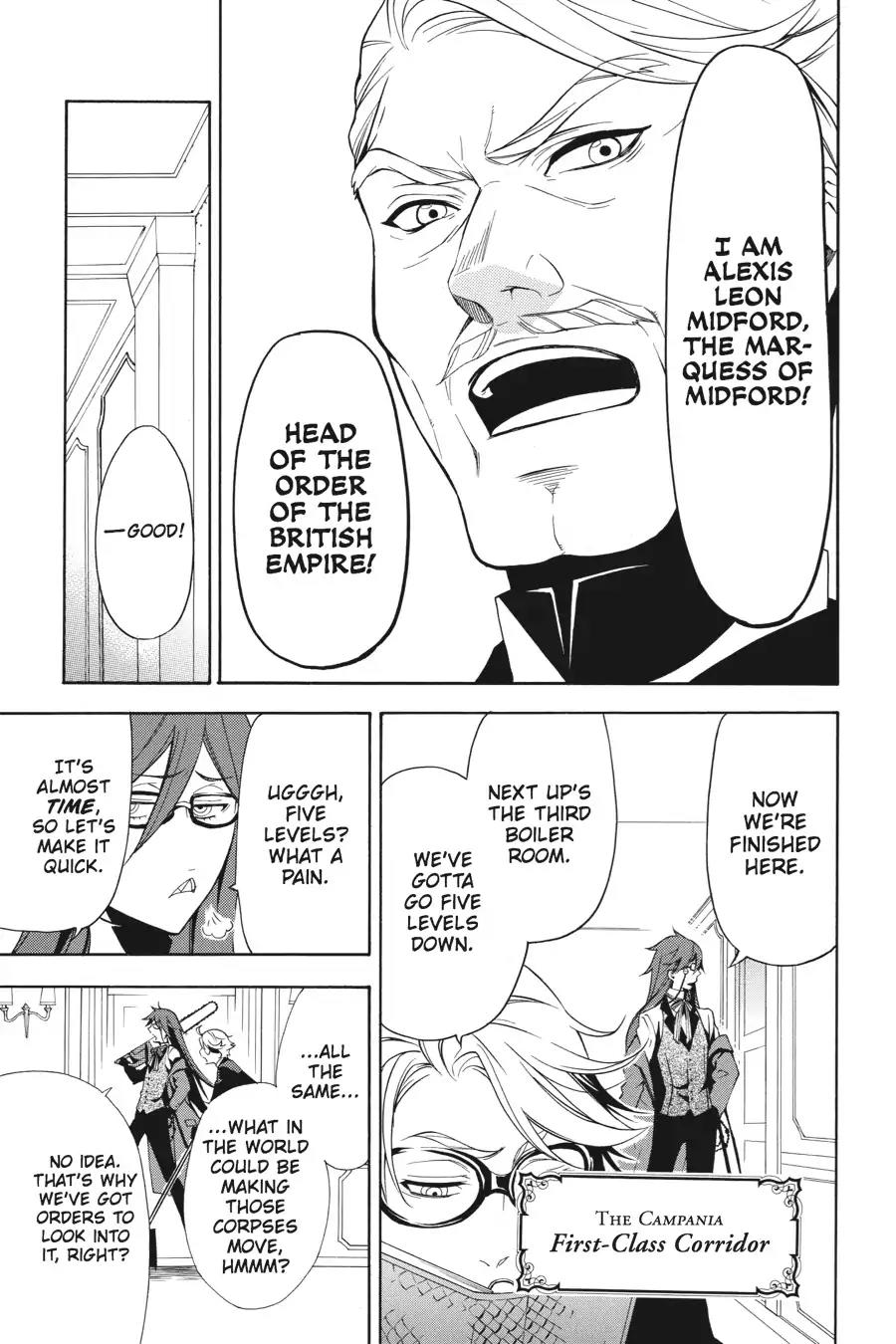 Kuroshitsuji Chapter 57 page 7 - Chapter 57: At midnight: The Butler, Struggling
