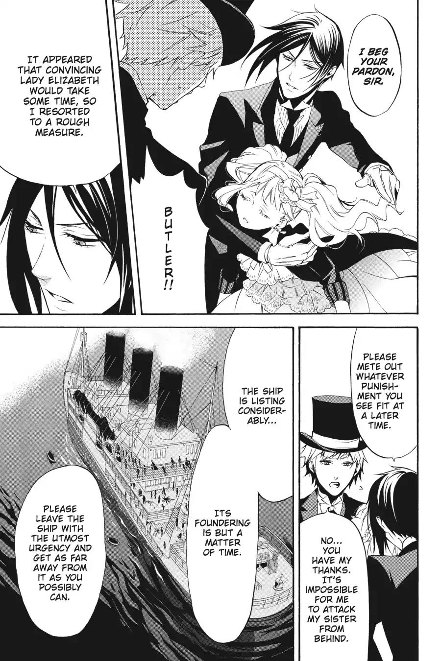 Kuroshitsuji Chapter 58 page 32 - Chapter 58: In the morning: The Butler, Knifehand