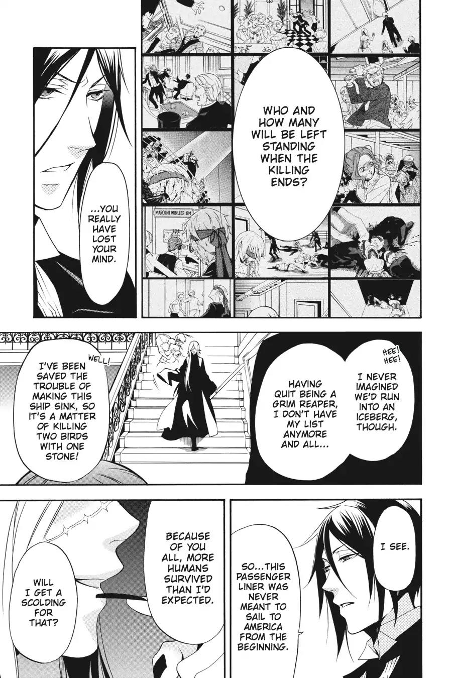 Kuroshitsuji Chapter 60 page 21 - Chapter 60: In the afternoon: The Butler, Shaken