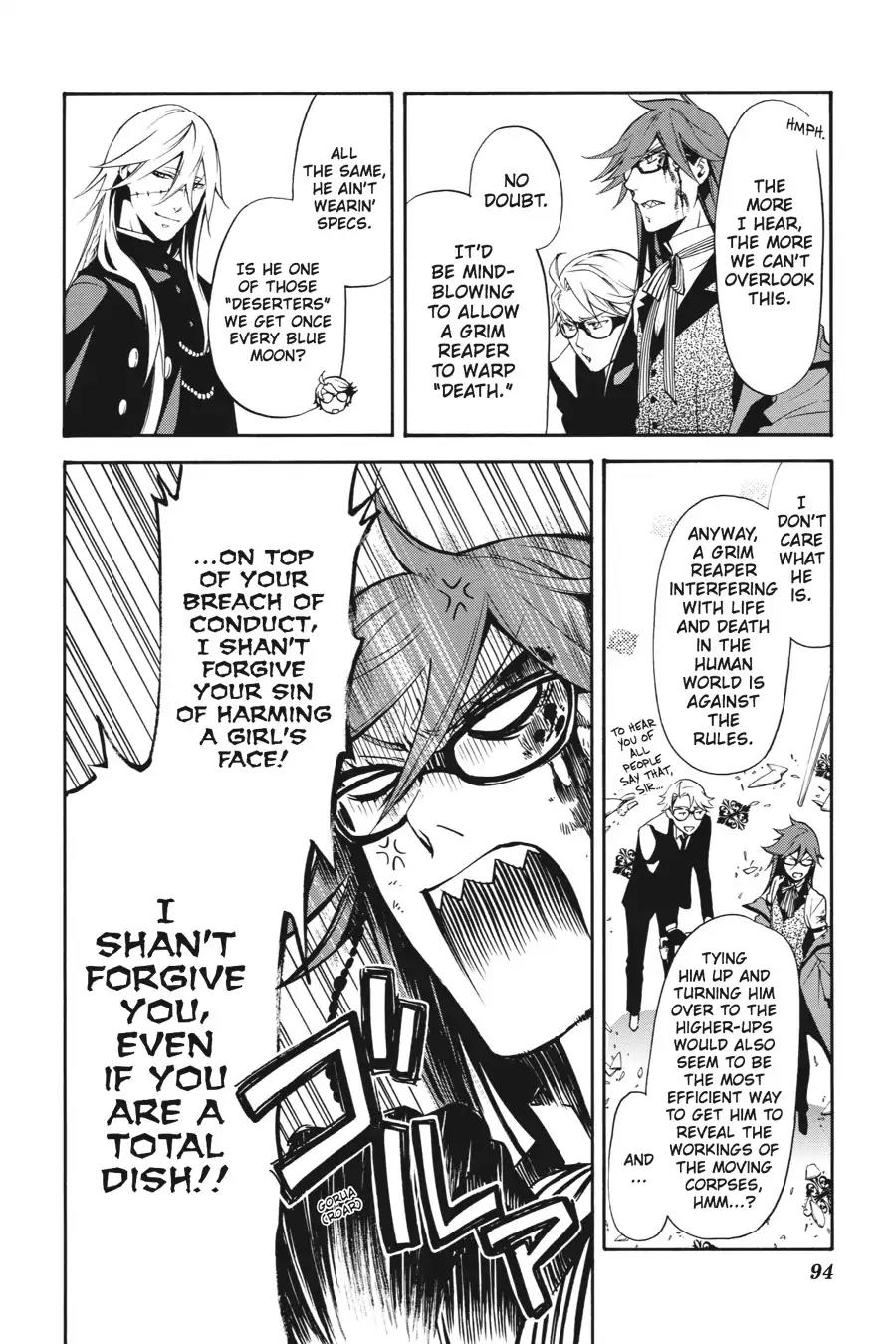 Kuroshitsuji Chapter 60 page 22 - Chapter 60: In the afternoon: The Butler, Shaken