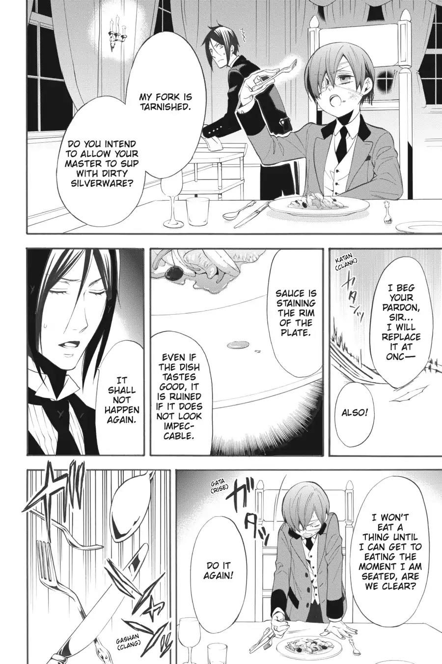Kuroshitsuji Chapter 63 page 13 - Chapter 63: In the morning: The Butler, In Training