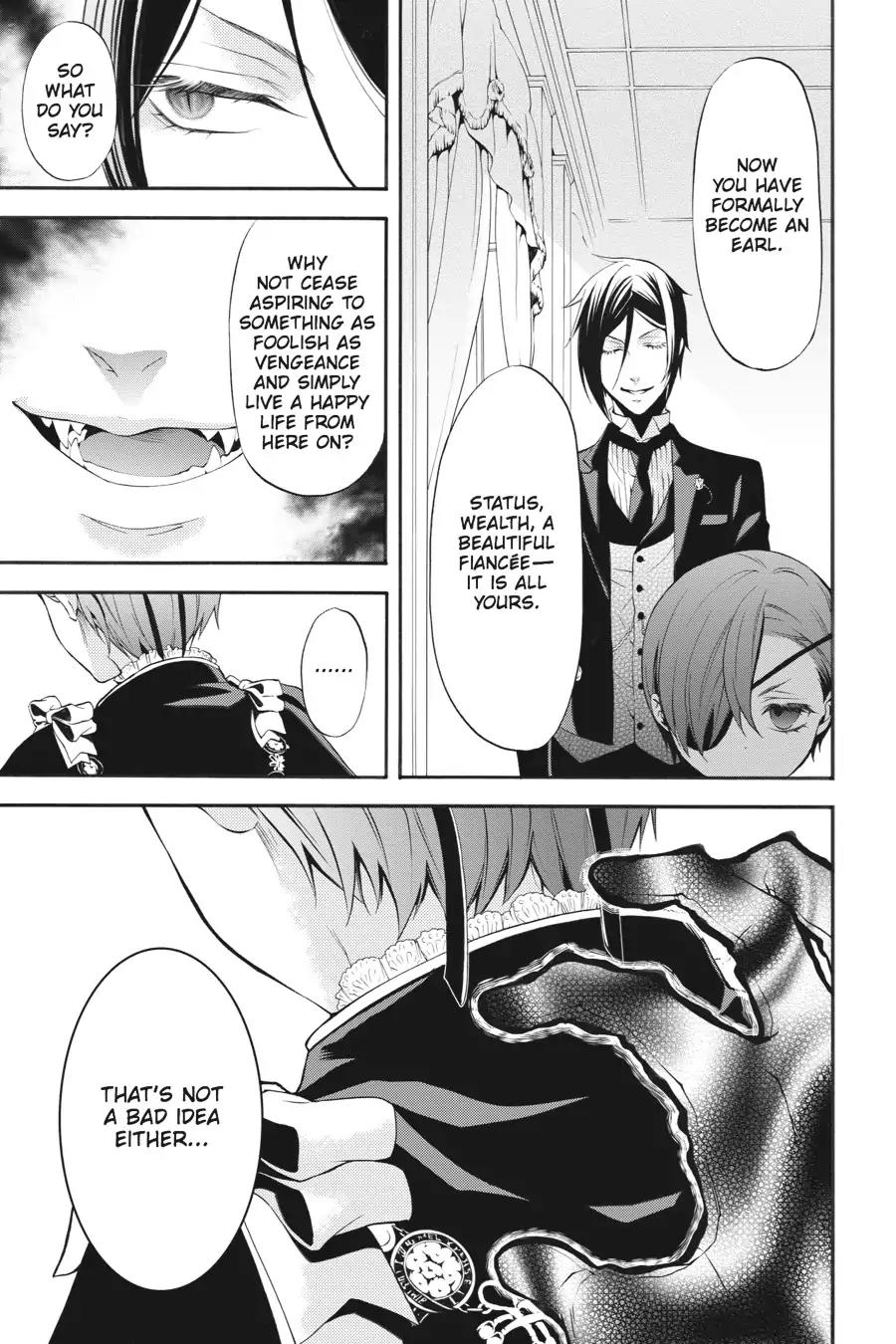 Kuroshitsuji Chapter 63 page 34 - Chapter 63: In the morning: The Butler, In Training