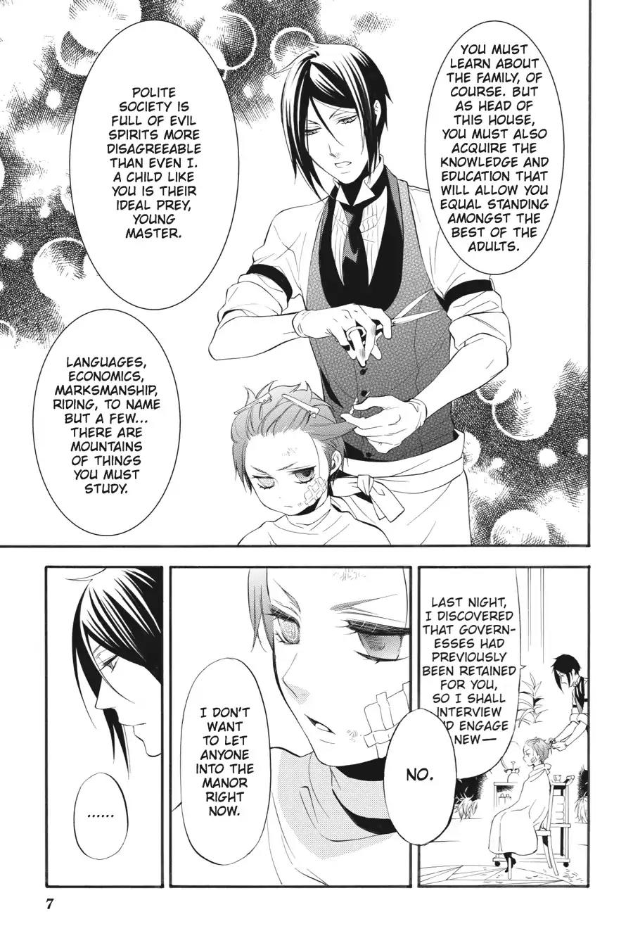 Kuroshitsuji Chapter 63 page 8 - Chapter 63: In the morning: The Butler, In Training