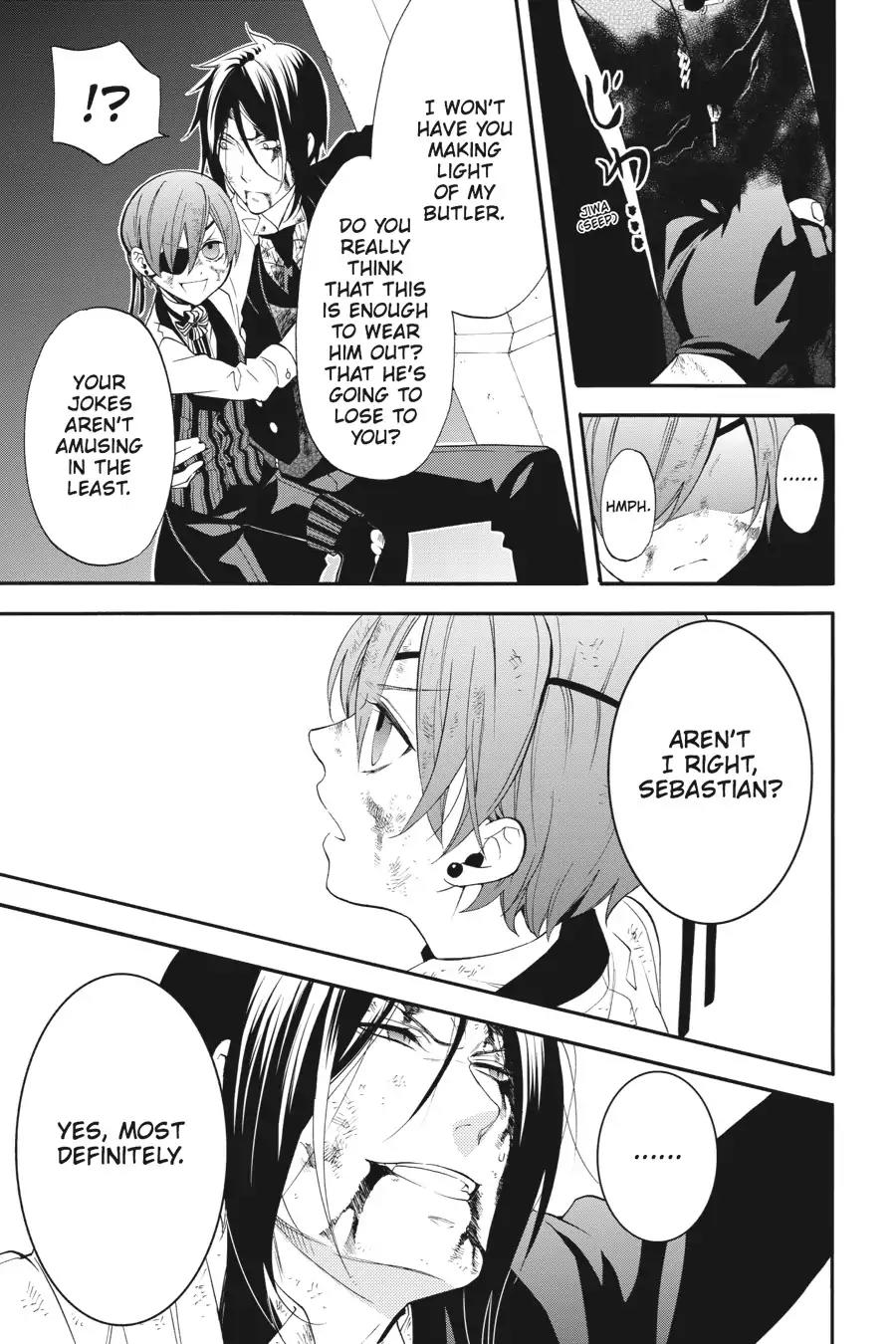 Kuroshitsuji Chapter 64 page 11 - Chapter 64: At noon: The Butler, Gravely Wounded
