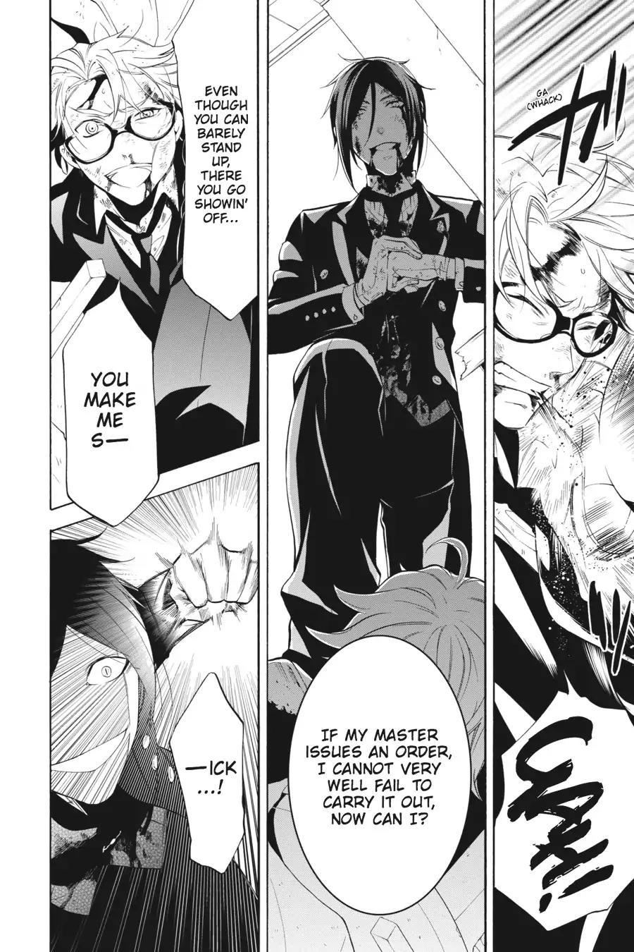 Kuroshitsuji Chapter 64 page 16 - Chapter 64: At noon: The Butler, Gravely Wounded