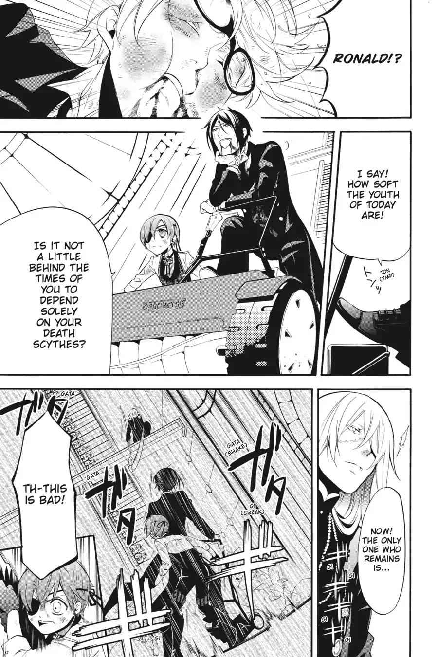 Kuroshitsuji Chapter 64 page 19 - Chapter 64: At noon: The Butler, Gravely Wounded
