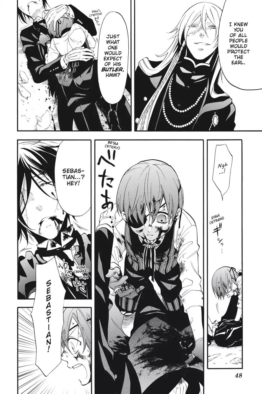 Kuroshitsuji Chapter 64 page 4 - Chapter 64: At noon: The Butler, Gravely Wounded