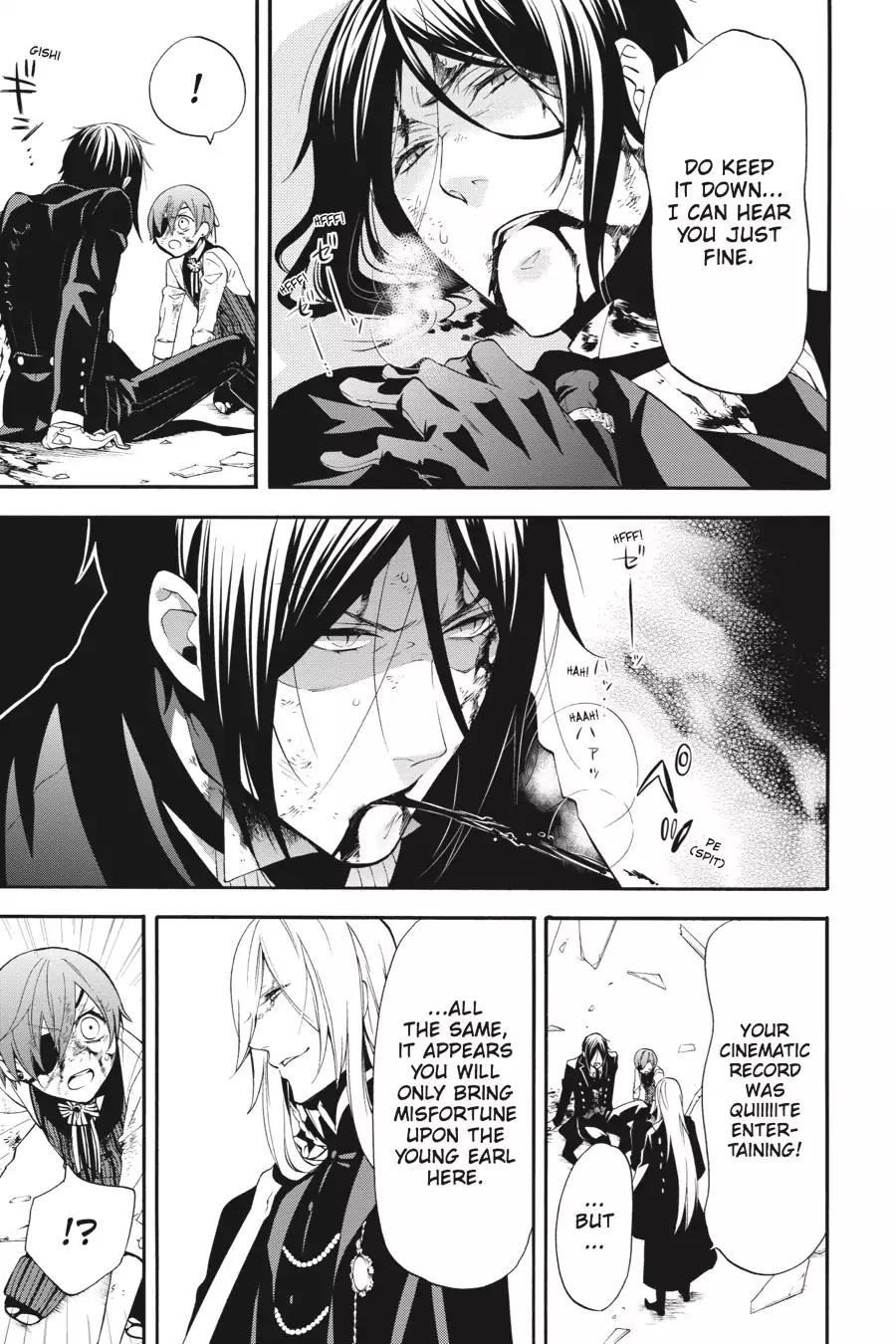 Kuroshitsuji Chapter 64 page 5 - Chapter 64: At noon: The Butler, Gravely Wounded