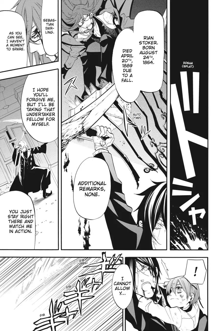 Kuroshitsuji Chapter 64 page 9 - Chapter 64: At noon: The Butler, Gravely Wounded