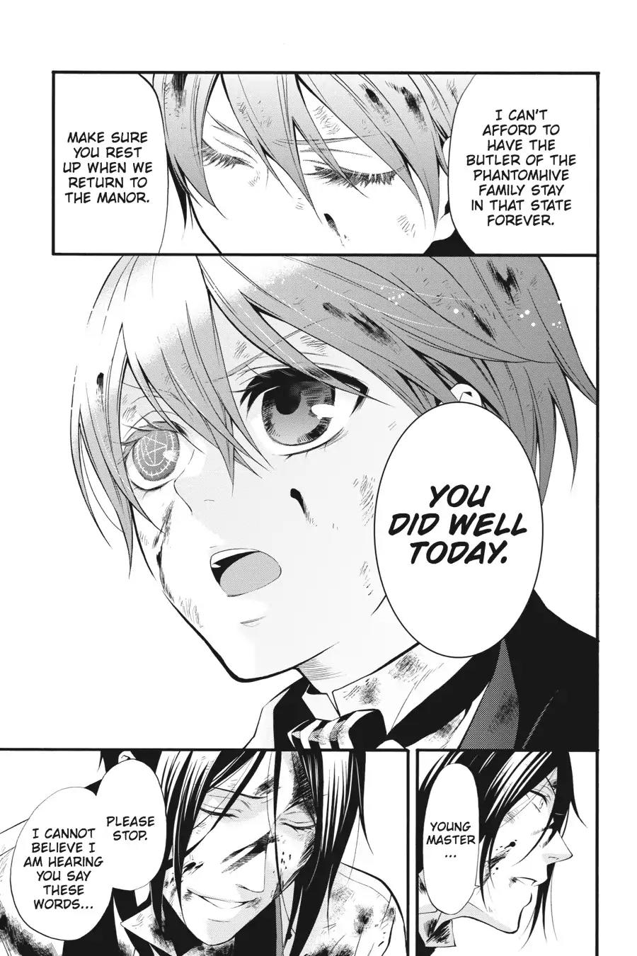 Kuroshitsuji Chapter 65 page 33 - Chapter 65: In the afternoon: The Butler, Fighting Valiantly