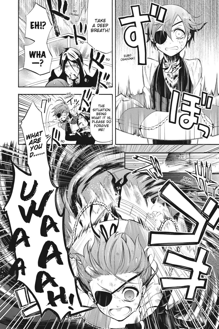 Kuroshitsuji Chapter 65 page 6 - Chapter 65: In the afternoon: The Butler, Fighting Valiantly