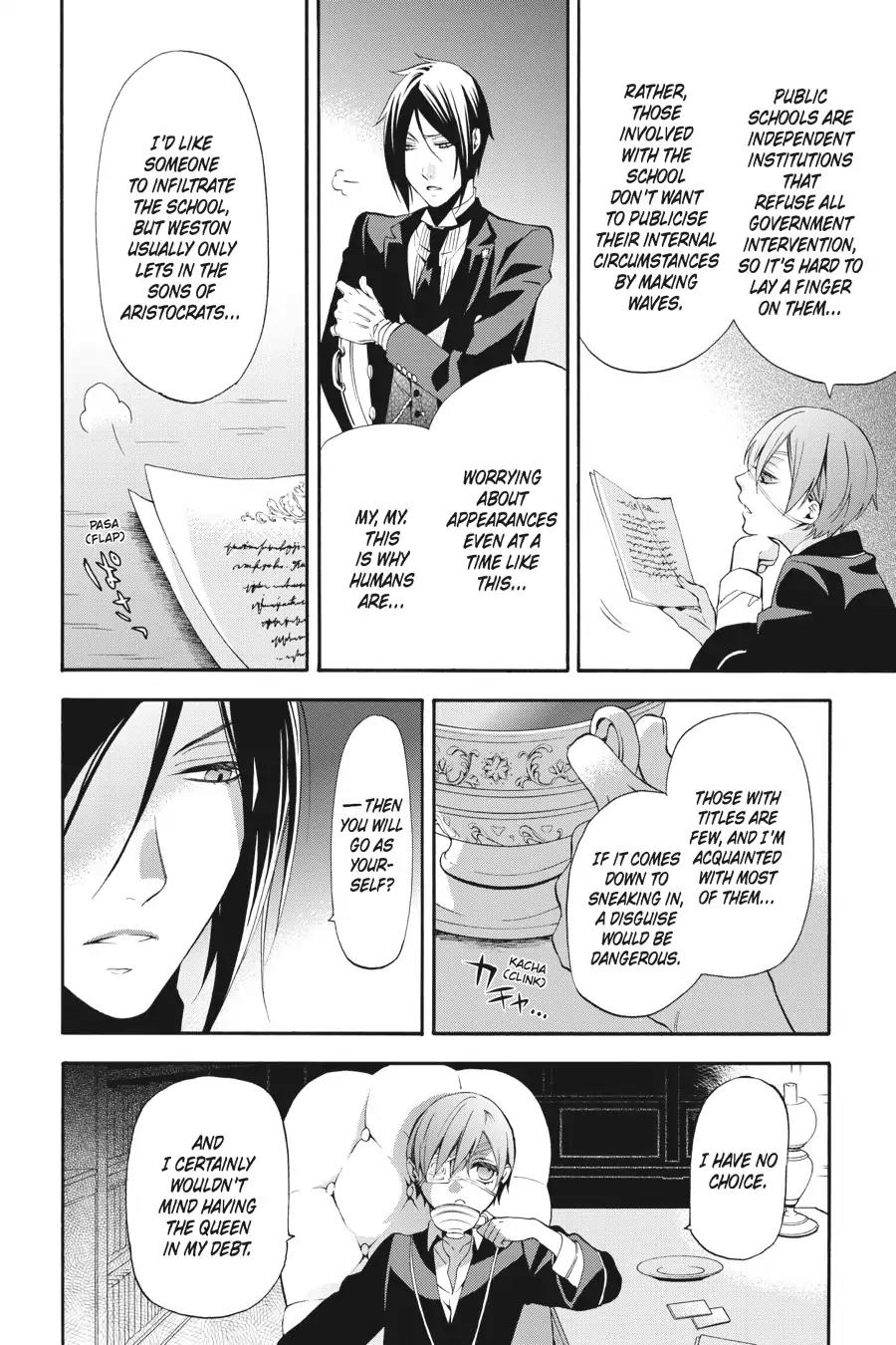 Kuroshitsuji Chapter 67 page 16 - Chapter 67: At midnight: The Butler, At School