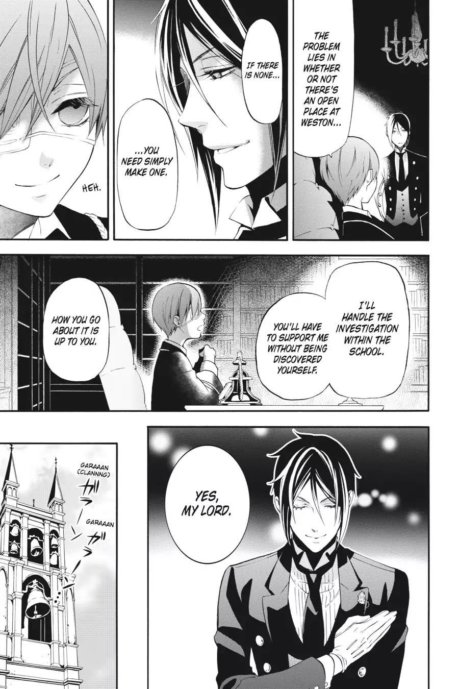 Kuroshitsuji Chapter 67 page 17 - Chapter 67: At midnight: The Butler, At School