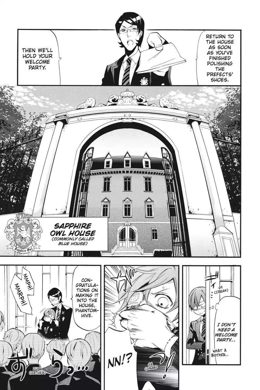 Kuroshitsuji Chapter 67 page 19 - Chapter 67: At midnight: The Butler, At School