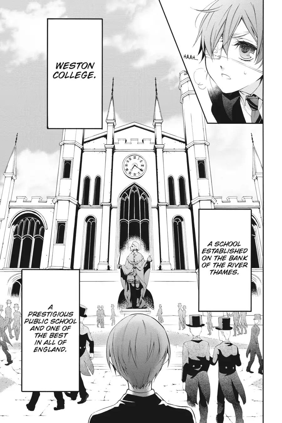 Kuroshitsuji Chapter 67 page 3 - Chapter 67: At midnight: The Butler, At School