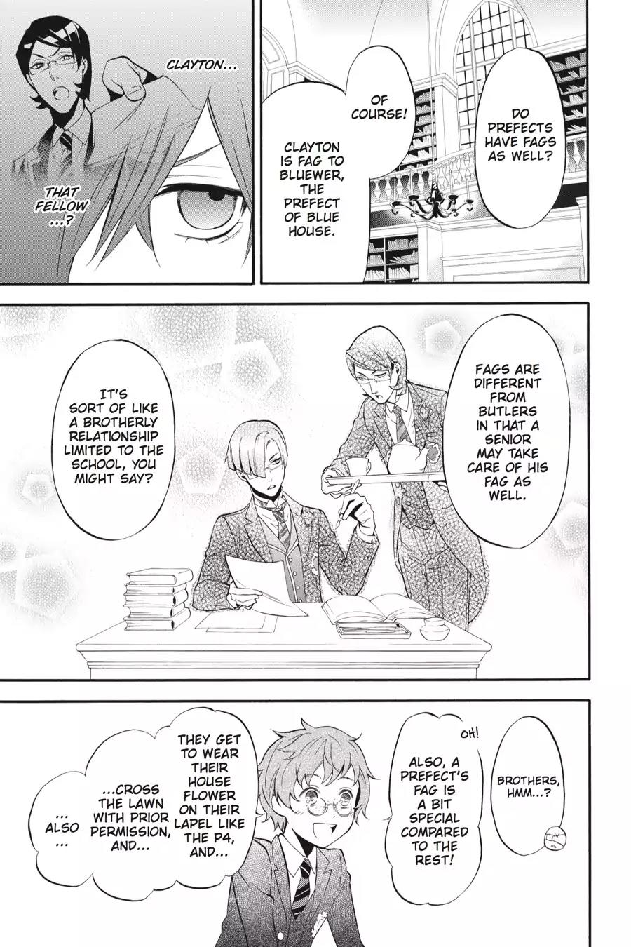 Kuroshitsuji Chapter 68 page 18 - Chapter 68: In the morning: The Butler, Tidying Up