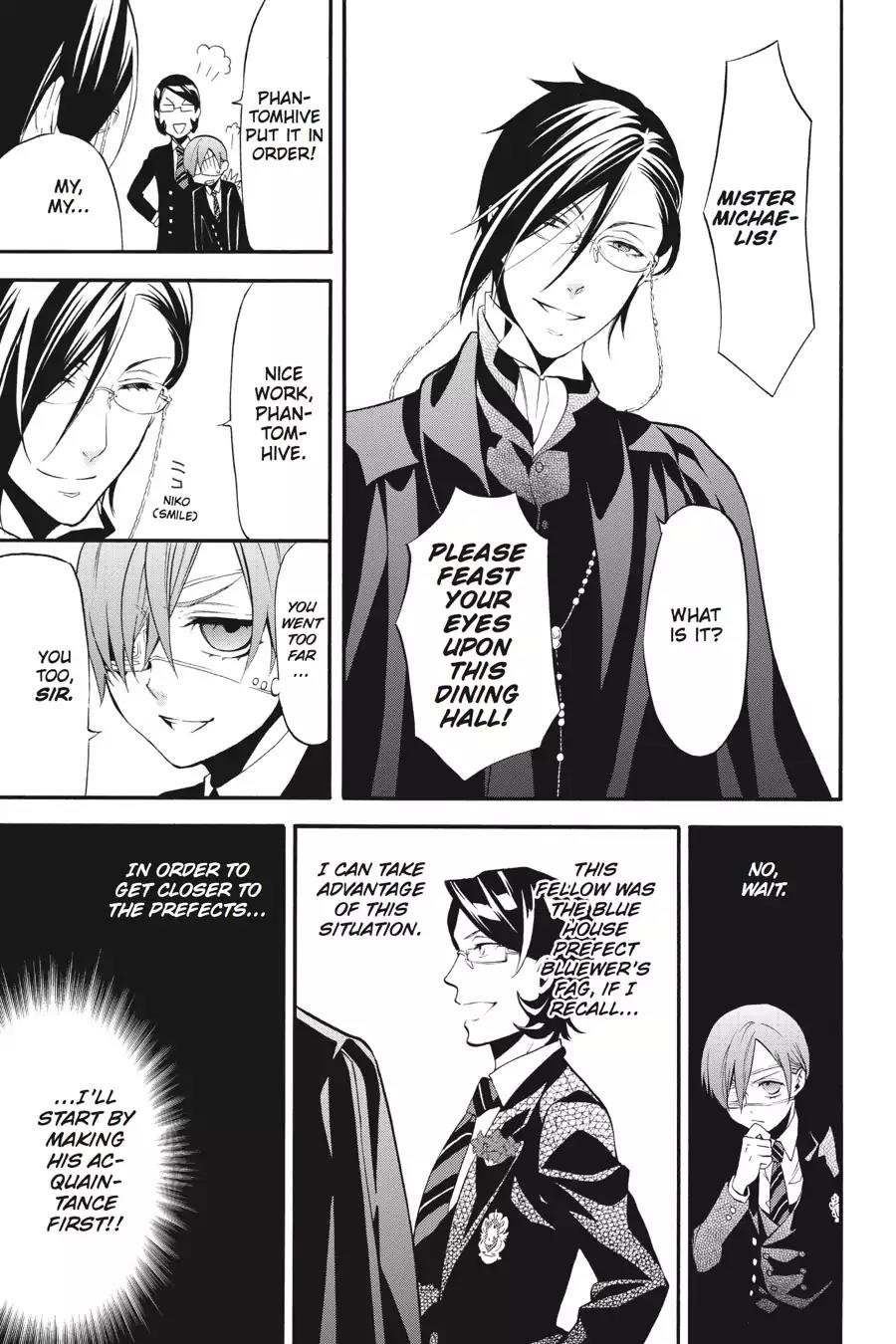 Kuroshitsuji Chapter 68 page 34 - Chapter 68: In the morning: The Butler, Tidying Up