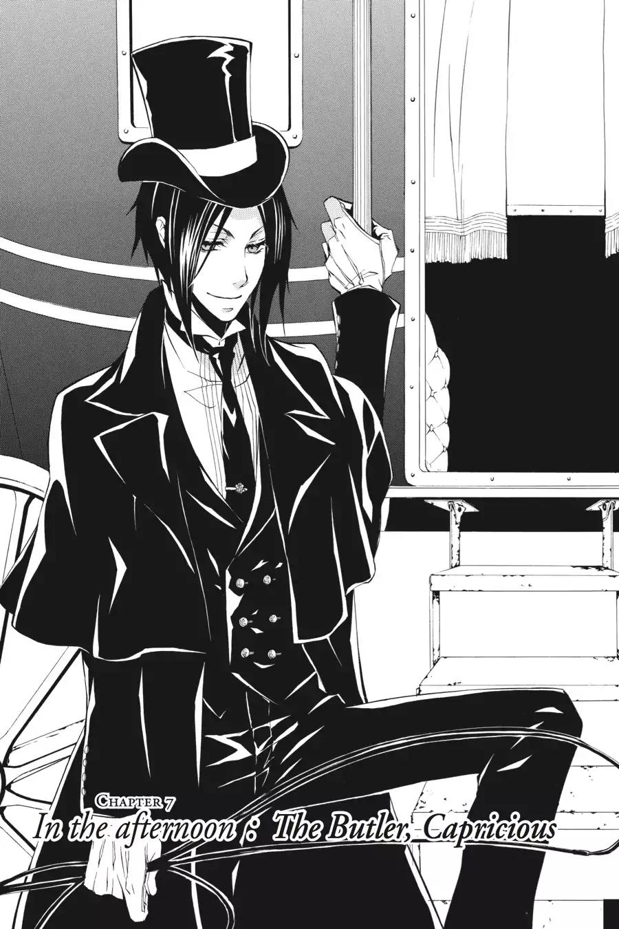Kuroshitsuji Chapter 7 page 1 - Chapter 7: In the afternoon: The Butler, Capricious