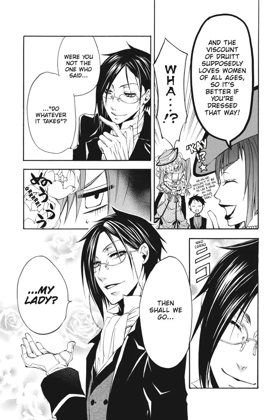 Kuroshitsuji Chapter 7 page 9 - Chapter 7: In the afternoon: The Butler, Capricious