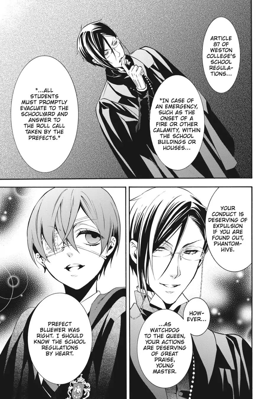 Kuroshitsuji Chapter 73 page 30 - Chapter 73: In the morning: The Butler, Colluding