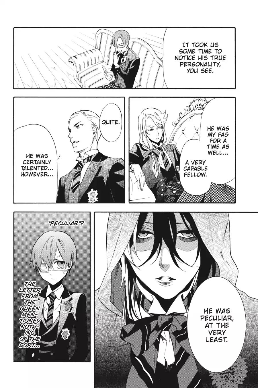 Kuroshitsuji Chapter 73 page 7 - Chapter 73: In the morning: The Butler, Colluding