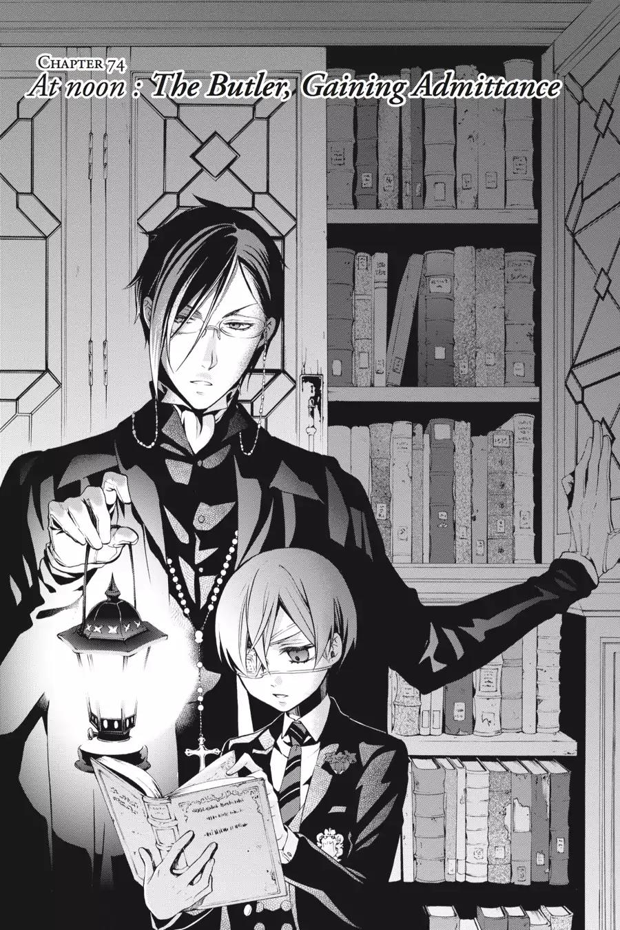 Kuroshitsuji Chapter 74: At noon: The Butler, Gaining Admittance thumbnail