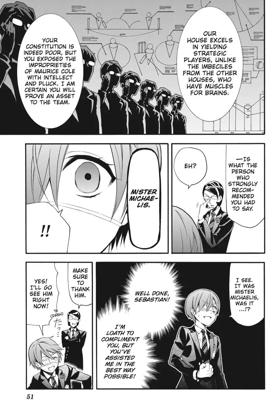 Kuroshitsuji Chapter 74 page 19 - Chapter 74: At noon: The Butler, Gaining Admittance