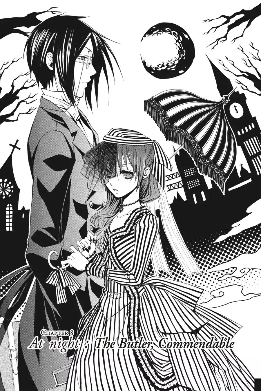 Kuroshitsuji Chapter 8 page 1 - Chapter 8: At night: The Butler, Commendable