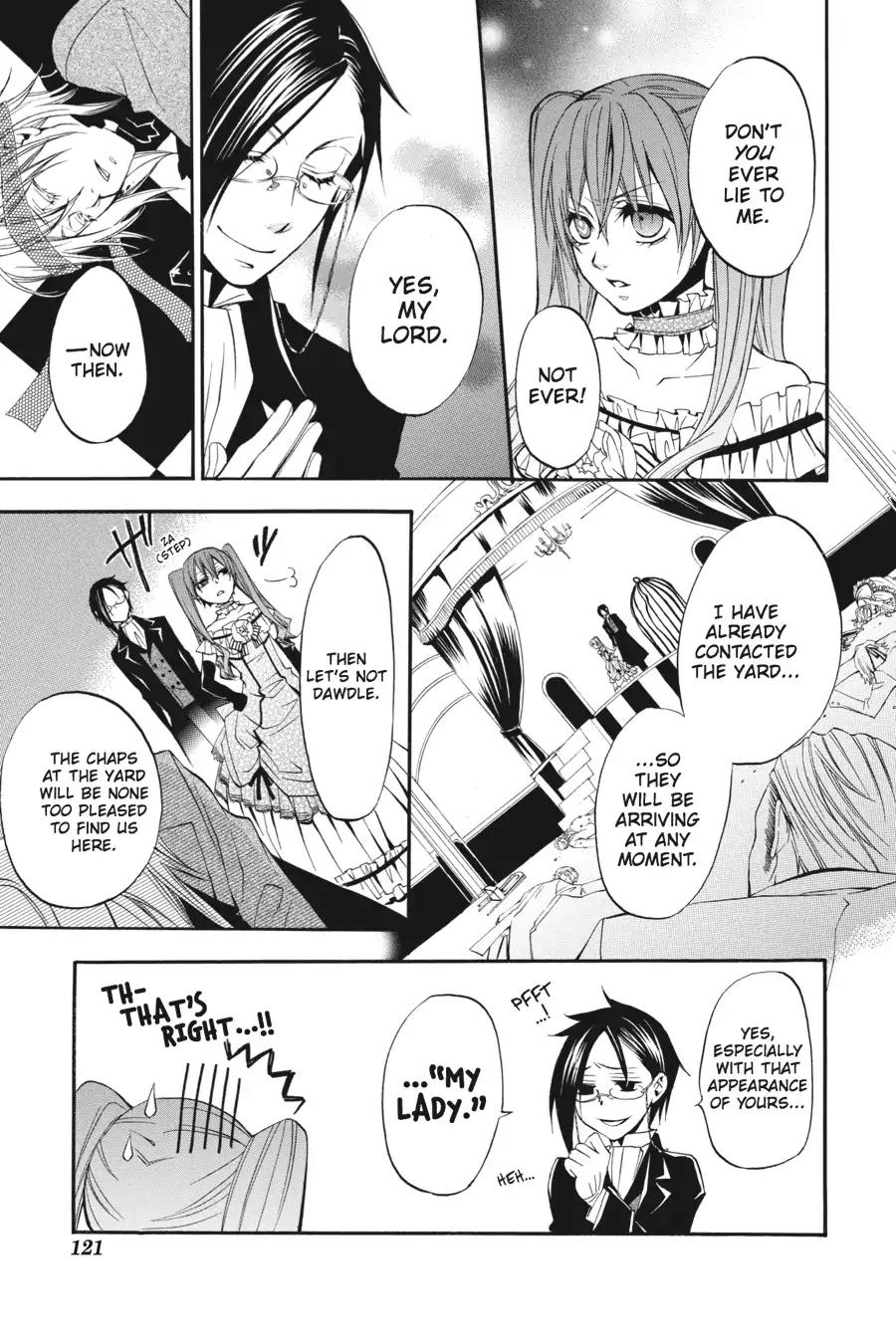 Kuroshitsuji Chapter 8 page 11 - Chapter 8: At night: The Butler, Commendable