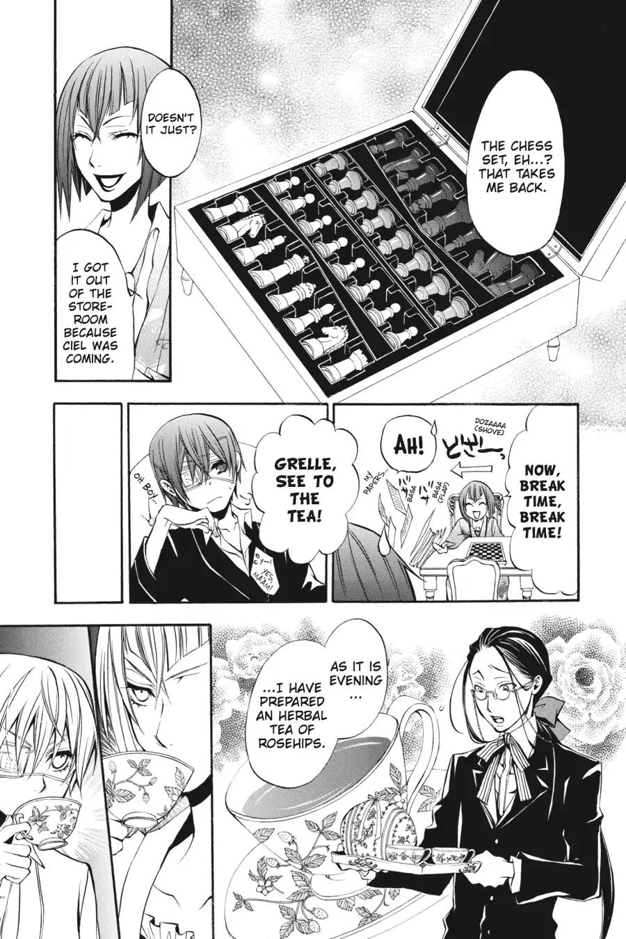 Kuroshitsuji Chapter 8 page 17 - Chapter 8: At night: The Butler, Commendable