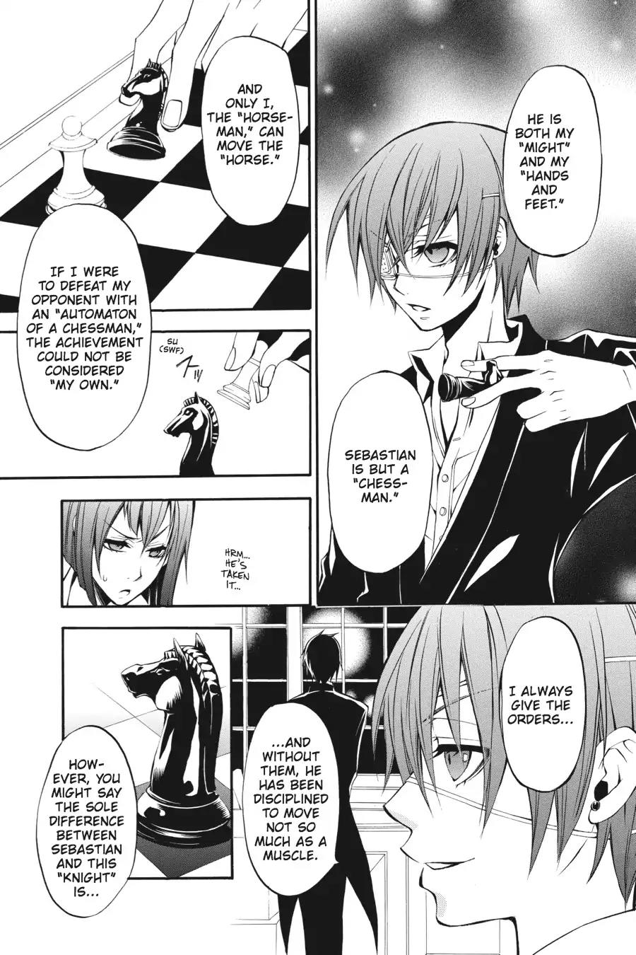 Kuroshitsuji Chapter 8 page 19 - Chapter 8: At night: The Butler, Commendable