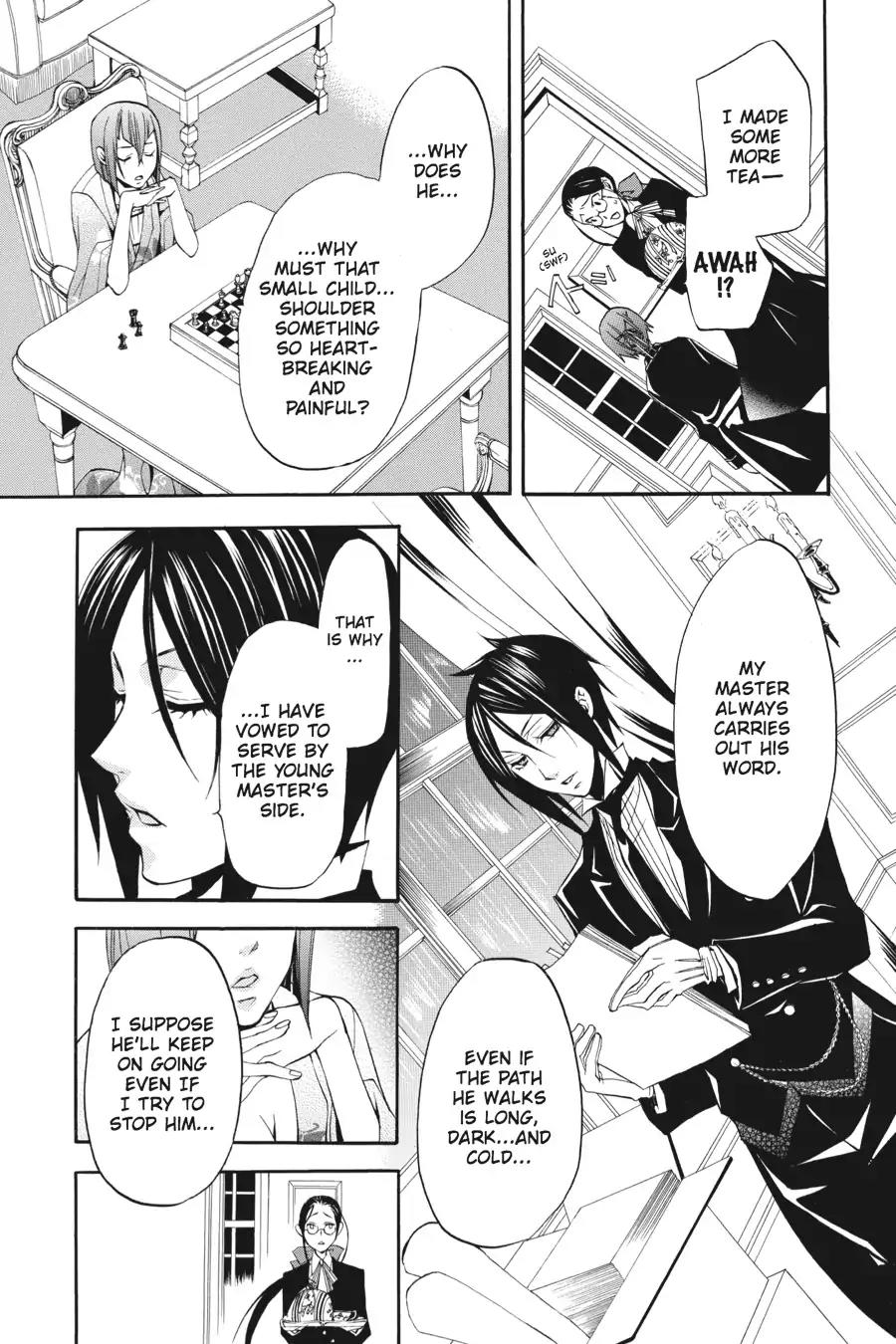Kuroshitsuji Chapter 8 page 27 - Chapter 8: At night: The Butler, Commendable