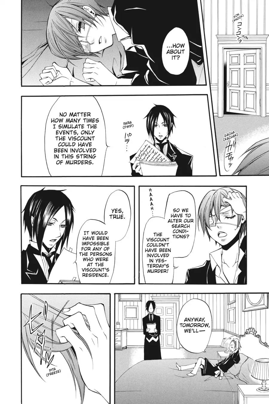 Kuroshitsuji Chapter 8 page 30 - Chapter 8: At night: The Butler, Commendable