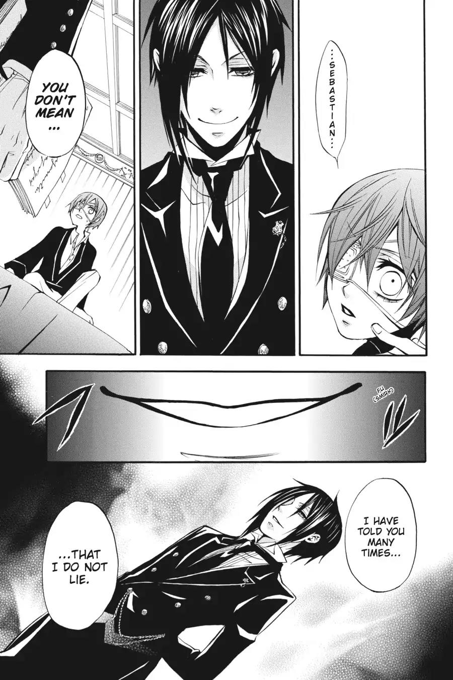 Kuroshitsuji Chapter 8 page 31 - Chapter 8: At night: The Butler, Commendable