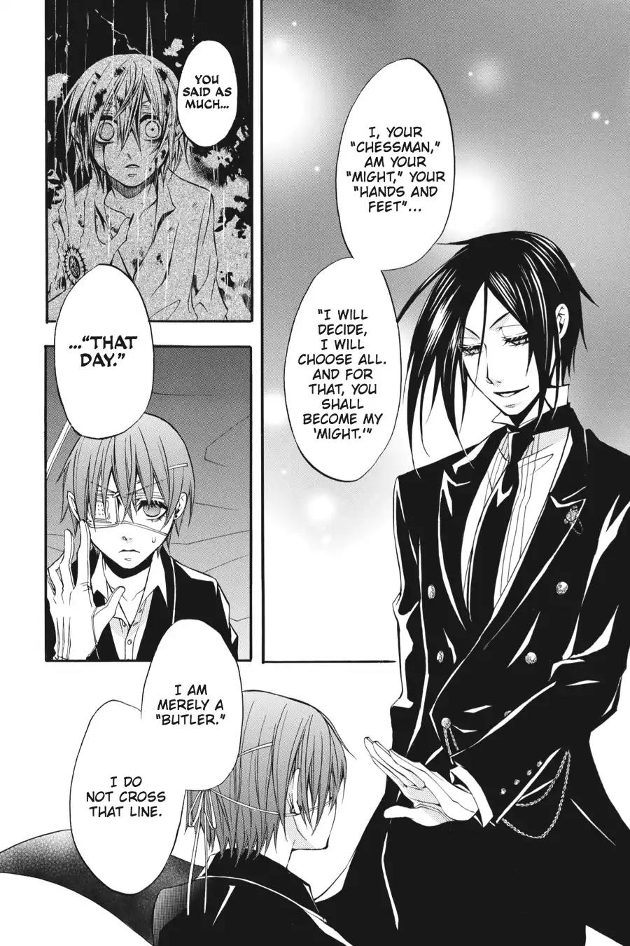 Kuroshitsuji Chapter 8 page 32 - Chapter 8: At night: The Butler, Commendable