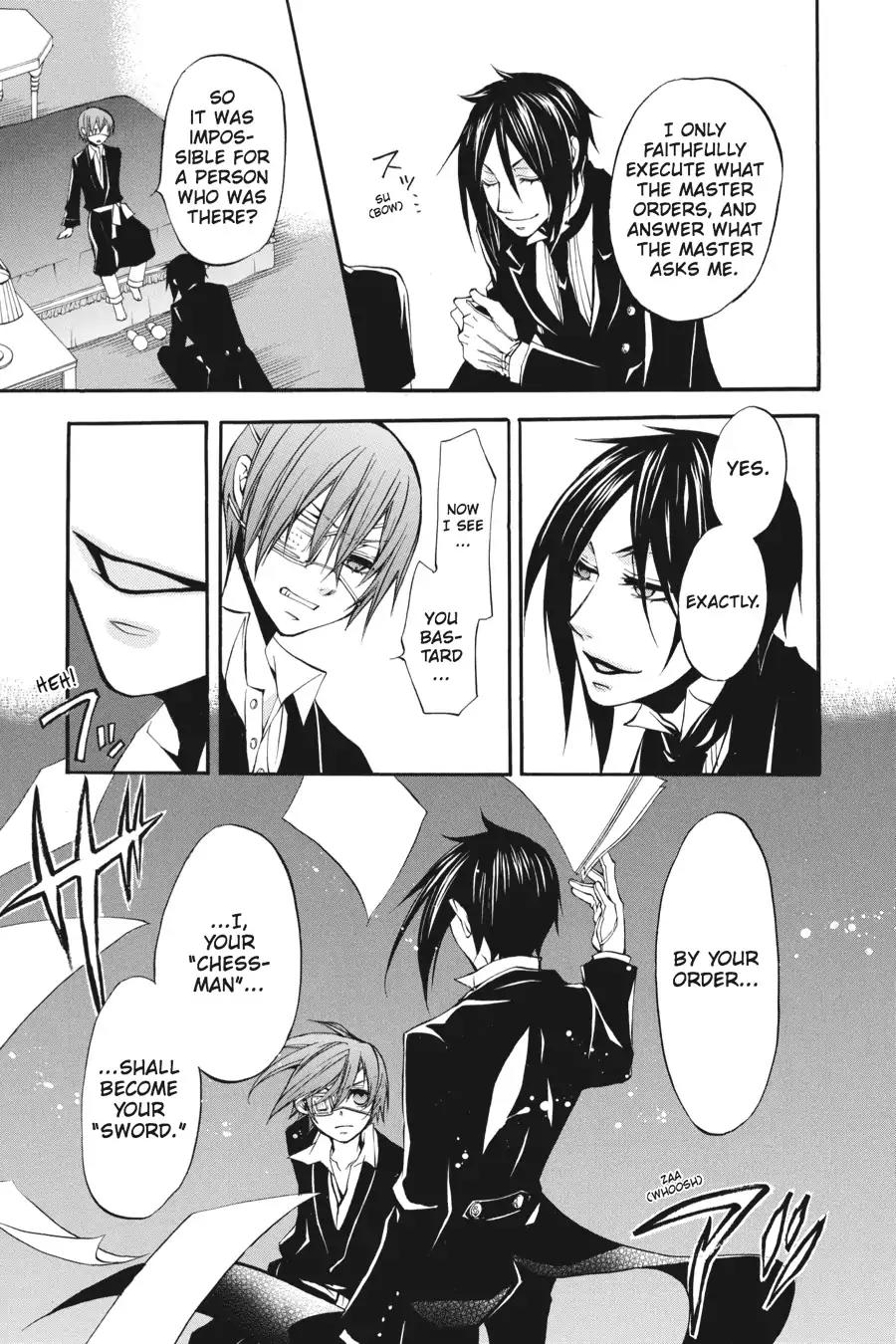 Kuroshitsuji Chapter 8 page 33 - Chapter 8: At night: The Butler, Commendable