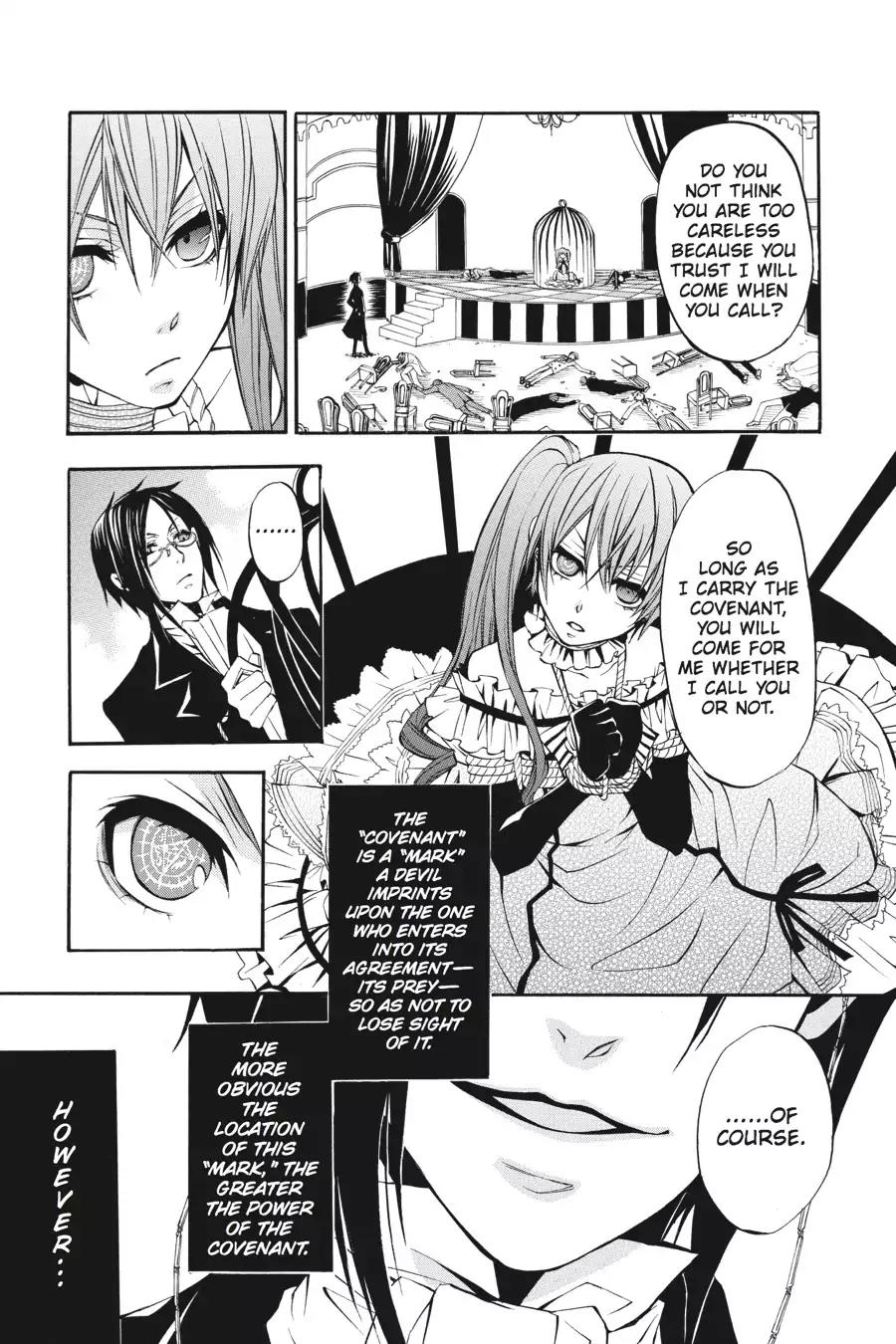 Kuroshitsuji Chapter 8 page 9 - Chapter 8: At night: The Butler, Commendable