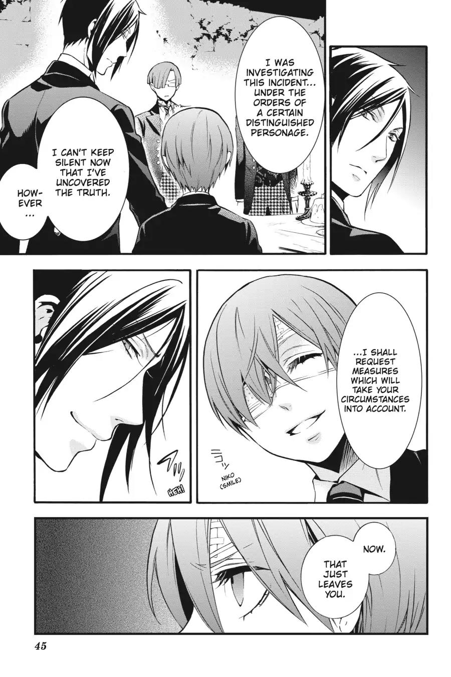 Kuroshitsuji Chapter 84 page 3 - Chapter 84: At noon: The Butler, Speculating