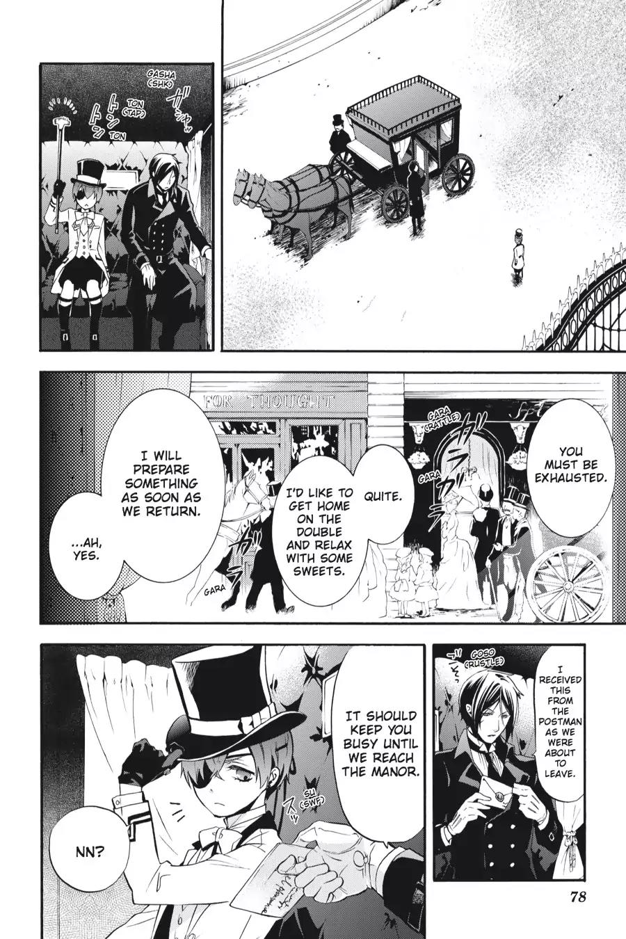 Kuroshitsuji Chapter 84 page 36 - Chapter 84: At noon: The Butler, Speculating