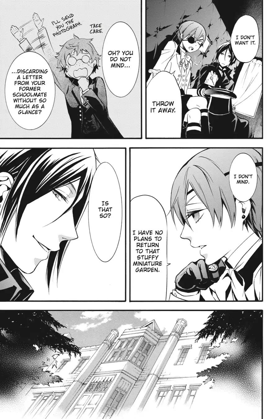 Kuroshitsuji Chapter 84 page 37 - Chapter 84: At noon: The Butler, Speculating