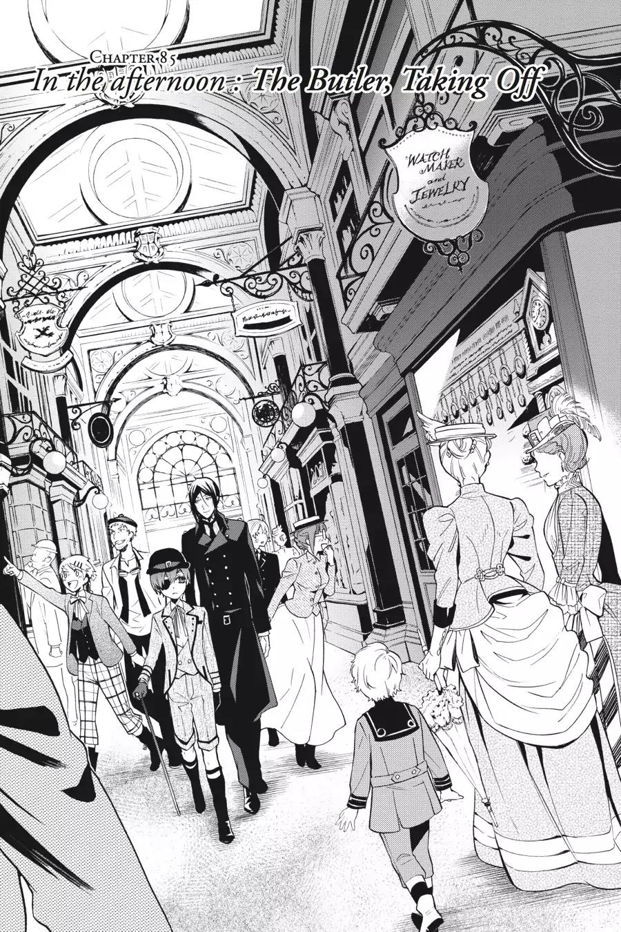 Kuroshitsuji Chapter 85 page 1 - Chapter 85: In the afternoon: The Butler, Taking Off