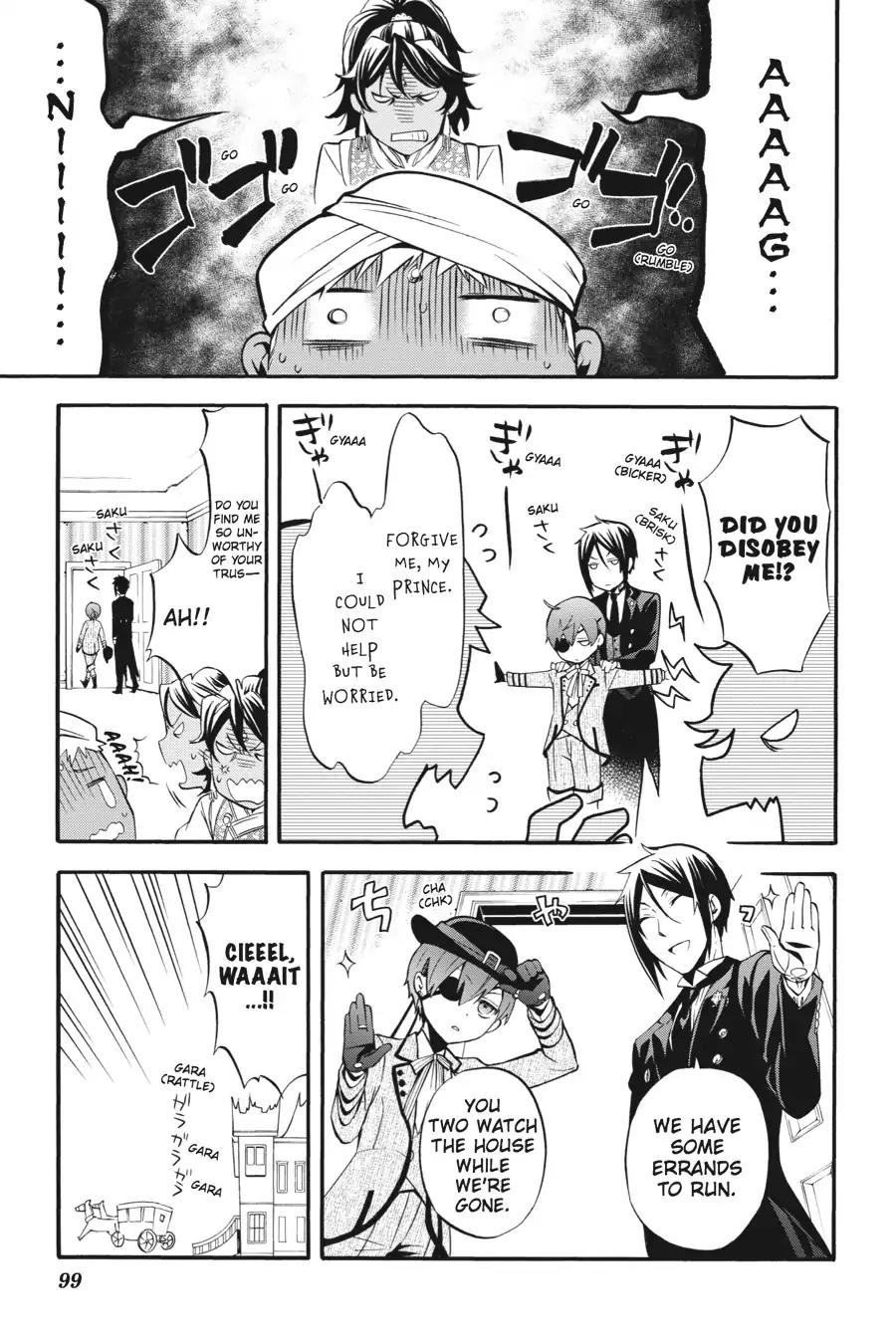 Kuroshitsuji Chapter 85 page 11 - Chapter 85: In the afternoon: The Butler, Taking Off