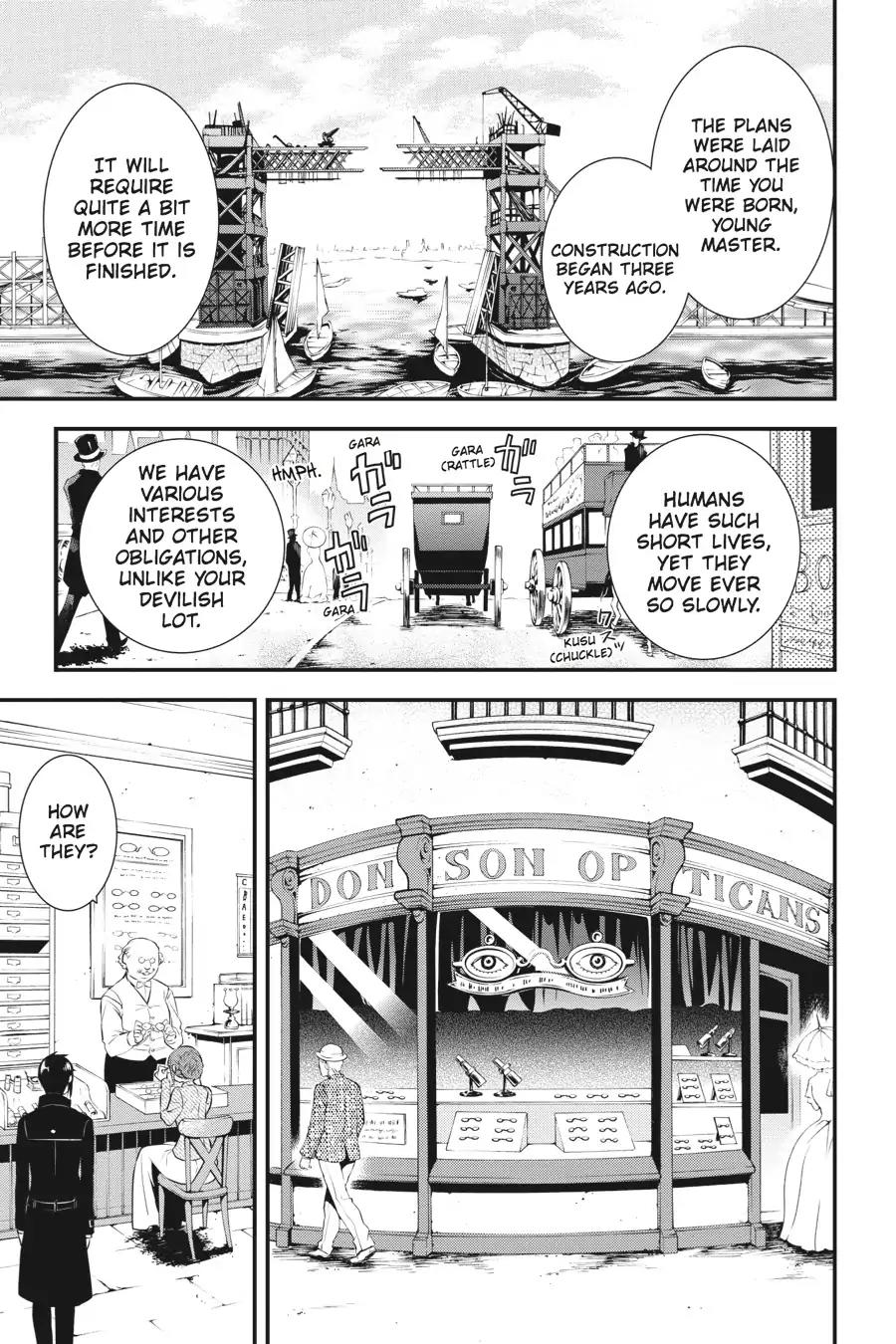 Kuroshitsuji Chapter 85 page 13 - Chapter 85: In the afternoon: The Butler, Taking Off