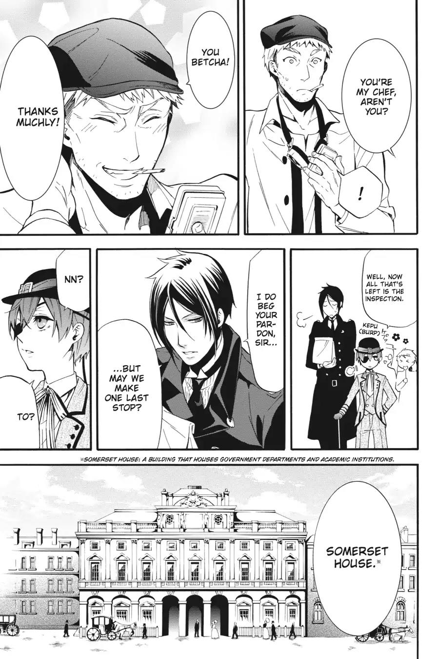 Kuroshitsuji Chapter 85 page 19 - Chapter 85: In the afternoon: The Butler, Taking Off