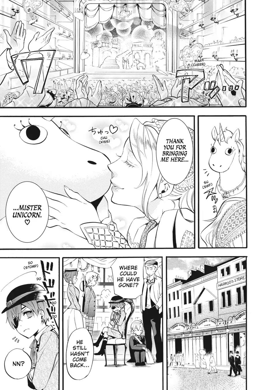 Kuroshitsuji Chapter 85 page 35 - Chapter 85: In the afternoon: The Butler, Taking Off